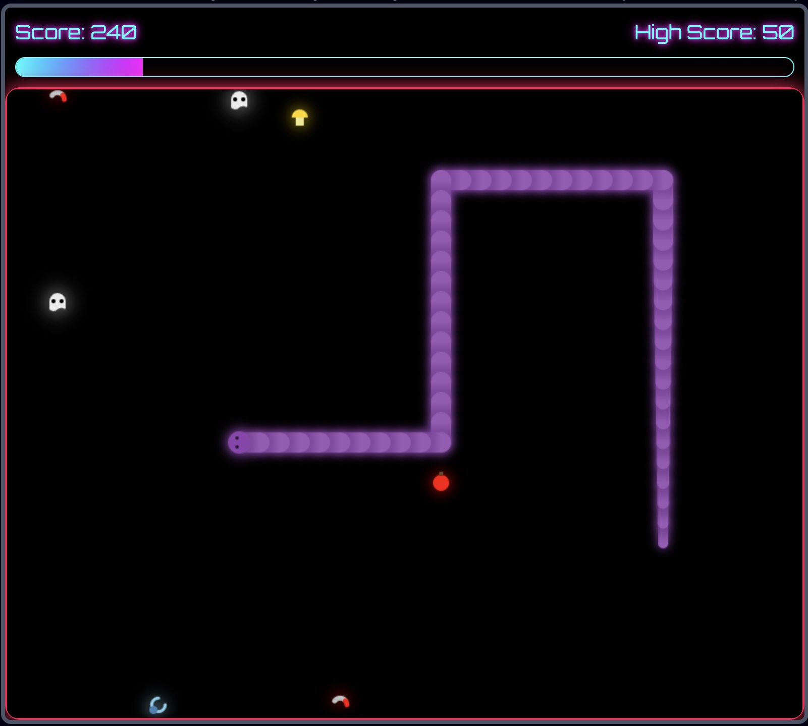 Neon Snake modern neon snake game thumbnail