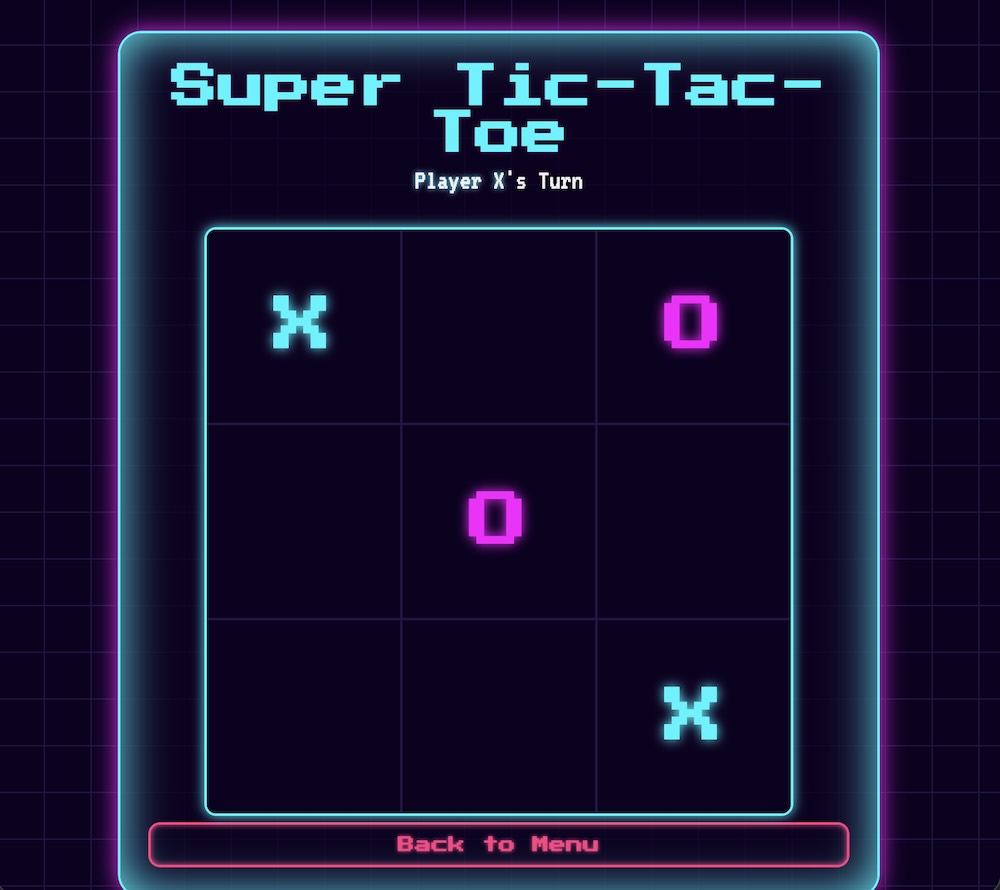 Neon Tic Tac Toe neon tic-tac-toe game thumbnail