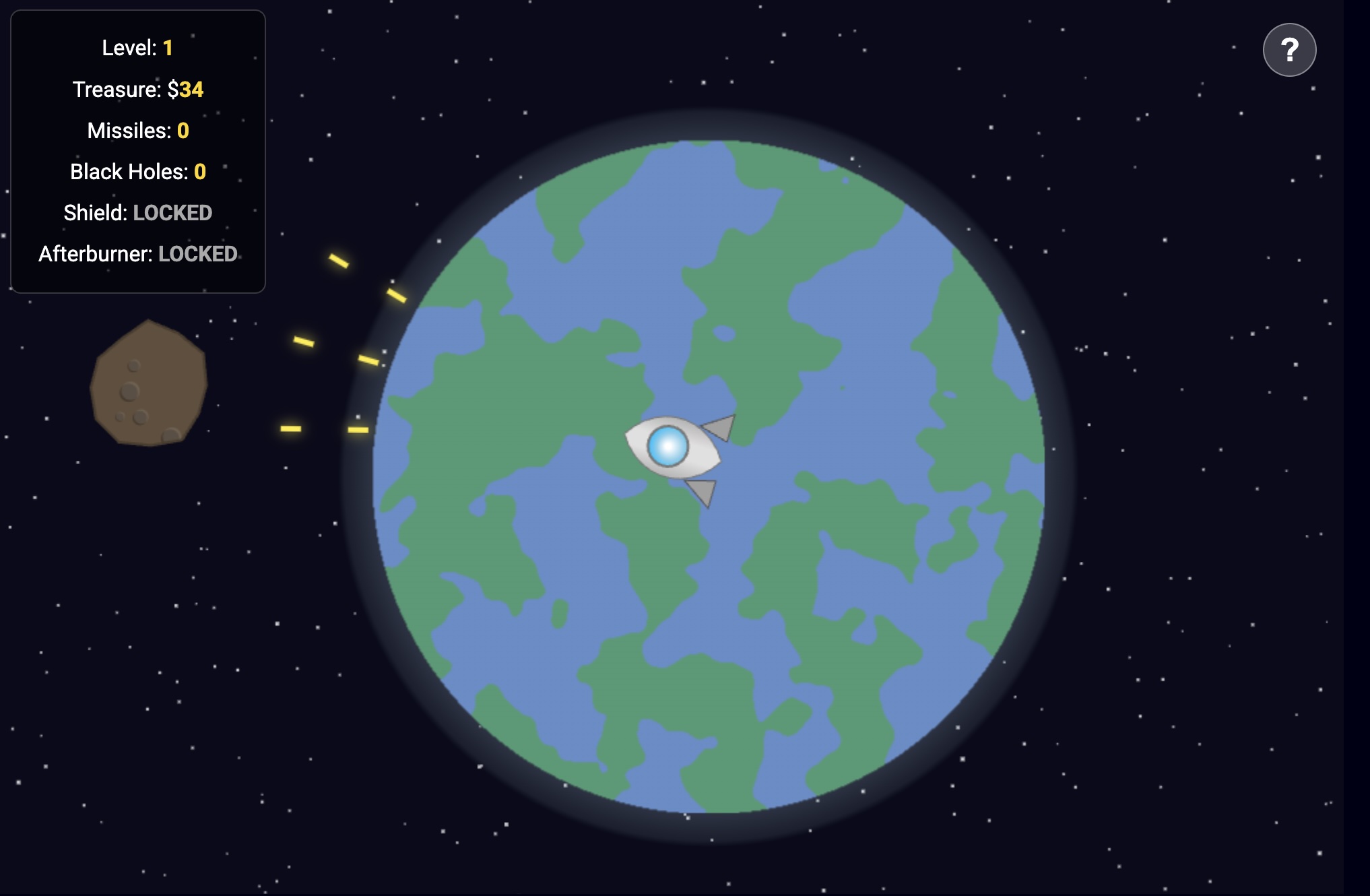 Space Destroyers thumbnail showing neon space shooter game